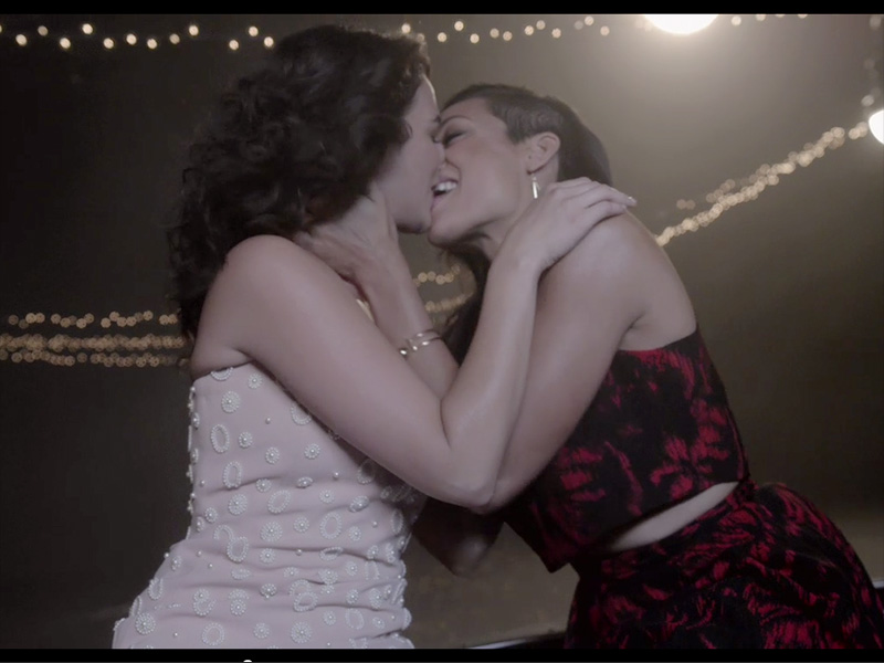 Lesbian Dominate Kiss. 